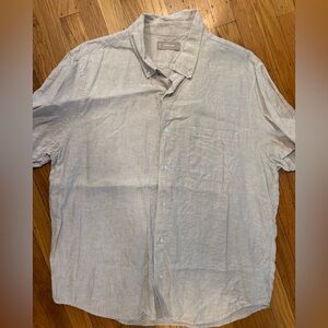 Everlane striped linen button up